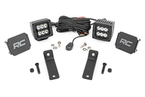 LED Lighting - LED Light Kit | Rear Mount | 2" Black Pair | Flood | Can-Am Maverick Sport 1000R