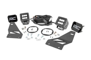 LED Lighting - LED Light Kit | Fog Mount | 2" Black Pair | Spot | Nissan Frontier (05-20)