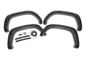 Rough Country Defender Fender Flares | 202 Black Onyx | Toyota Tacoma 2WD/4WD (2016-2023)