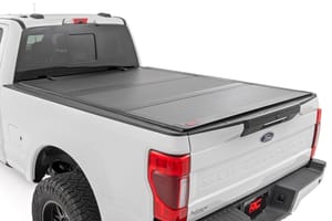 Tonneau Covers - Hard Tri-Fold Flip Up Bed Cover | 6'10" Bed | Ford F-250/F-350 Super Duty (17-26)