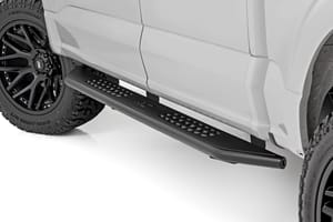 Rough Country OV2 Running Boards | Side Step Bars | Crew Cab | Ford F-150/Lightning/F-250/F-350 (15-26)