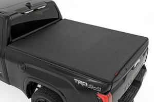 Tonneau Covers - Soft Tri-Fold Bed Cover | With & W/O OE Rails | 6'7" Bed | Toyota Tundra (22-26)