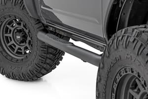 Rough Country Nerf Steps | 3-Inch Tube | 2-Door | Ford Bronco 4WD (2021-2026)