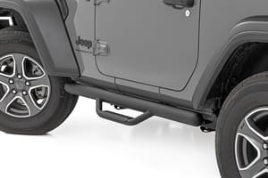 Rough Country Nerf Steps | Full Length | 2 Door | Jeep Wrangler JL 4WD (2018-2026)