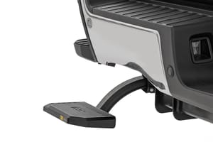 Running Boards & Rock Sliders - Retractable Bed Step | Manual Pull | Ford F-250/F-350 Super Duty (23-26)