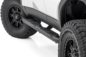 Rough Country Oval Nerf Steps | Black | Toyota Land Cruiser 4WD (2024-2026)