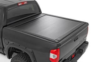 Rough Country Manual Retractable Bed Cover | 5'7" Bed | Toyota Tundra 2WD/4WD (2007-2021)