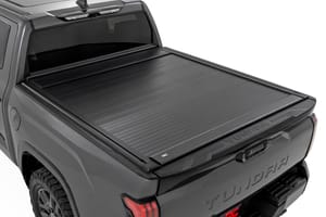 Rough Country Manual Retractable Bed Cover | 5'7" Bed | Toyota Tundra 2WD/4WD (2022-2026)