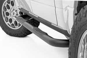 Running Boards & Rock Sliders - Nerf Steps | 3-Inch Tube | Crew Cab |Ram 1500 (19-26)/1500 TRX (21-24)