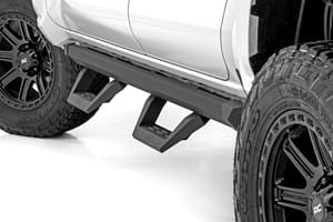 Running Boards & Rock Sliders - SRX2 Adjustable Aluminum Steps | Double Cab | Toyota Tacoma 2WD/4WD (24-26)