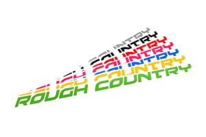 Rough Country Rough Country Decal | 27 Inch Fender | Red