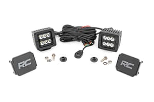 LED Lighting - LED Light Kit | Ditch Mount | 2" Black Pair | Spot Pattern | Ford Bronco (21-26)