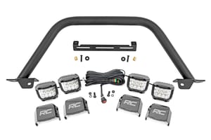 Bumpers & Grille Guards - Safari Bar | 3" OSRAM (Quad) | Wide | OE Modular Steel | Ford Bronco (21-26)