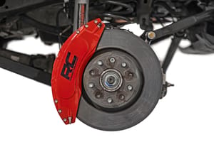 Rough Country Caliper Covers | Rear | Red | Jeep Wrangler JK/Wrangler Unlimited (2007-2018)