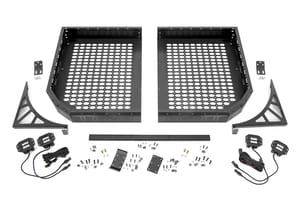 Rough Country Cargo Rack | Dual 2" Black LED Pairs | Flush Mount | CFMOTO UFORCE 1000