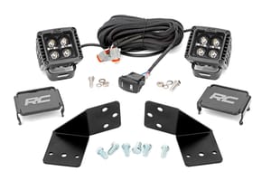 LED Lighting - LED Light Kit | Rear Mount | 2" Black Pair | Amber DRL | CFMOTO UFORCE 1000