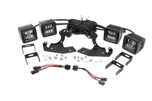 LED Lighting - LED Light Kit | Fog Mount | Dual 2" Black Pairs | Chevy Silverado 1500/2500HD/3500HD 2WD/4WD