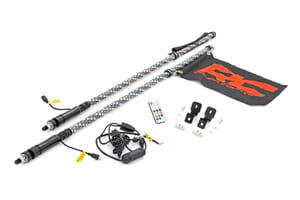 LED Lighting - Whip Mount | 4' Multl-Color LED Whip Pair | Can-AM Defender/Segway