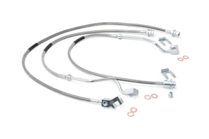 Rough Country Brake Lines | Stainless | FR & RR | 4-6 Inch Lift | Ford F-250/F-350 Super Duty (99-04)