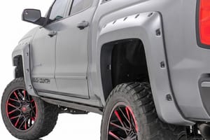 Fender Flares - Pocket Fender Flares | 5'9" Bed | G9K Satin Steel | Chevy Silverado 1500 (14-18 & Classic)