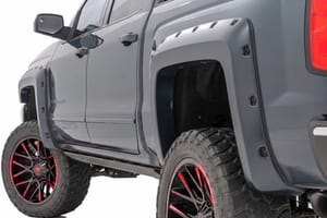 Fender Flares - Pocket Fender Flares | 5'9" Bed | GJI Shadow Gray | Chevy Silverado 1500 (14-18 & Classic)
