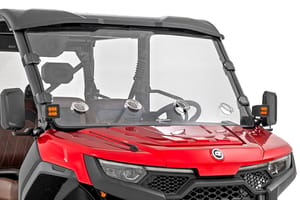 Rough Country Vented Full Windshield | Scratch Resistant | CFMOTO UFORCE U10 Pro