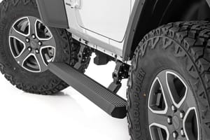 Rough Country Power Running Boards | Dual Electric Motor | 2 Door | Jeep Wrangler JL (18-26)