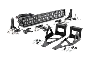 Rough Country LED Light Kit | Bumper Mount | 20" Black Dual Row | Ford F-250/F-350 Super Duty (05-07)
