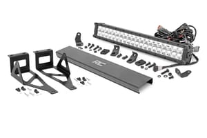 LED Lighting - LED Light Kit | Bumper | 20" Chrome Dual Row | White DRL | Ford F-250/F-350 Super Duty (05-07)
