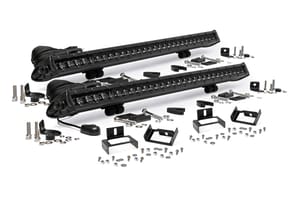 LED Lighting - LED Light Kit | Grill Mount | 30" Black Single Row Pair | Ford F-250/F-350 Super Duty (11-16)