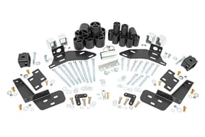 Rough Country Body Lift w/Bump Brckt | FR & RR | 3" | Chevy C1500/K1500 Truck (95-99)