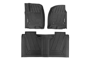 Interior & Floor Mats - Flex-Fit Floor Mats | FR & RR | FR Bucket | Crew | Chevy/GMC 1500/2500HD/3500HD (19-26)