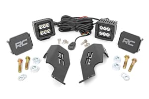 Rough Country LED Light Kit | Cage Mount | 2" Black Pair | Honda Talon 1000