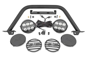 Bumpers & Grille Guards - Safari Bar | 6.5 Inch Round LED | OE Modular Steel | Ford Bronco 4WD (21-26)
