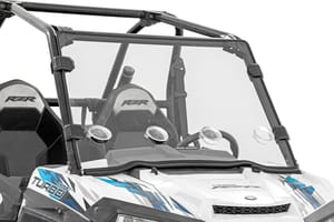 Rough Country Full Windshield | Vented | Scratch Resistant | Polaris RZR XP 1000