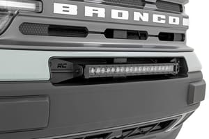 LED Lighting - LED Light Kit | Bumper Mount | 20" Black Single Row | White DRL | Ford Bronco Sport (21-26)