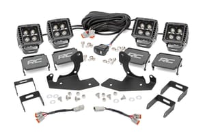 LED Lighting - LED Light Kit | Fog | 2" Black Pairs x2 | White DRL | Chevy Silverado 1500/2500HD/3500HD 2WD/4WD