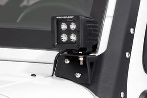 LED Lighting - LED Light Mount | Lower Windshield | Pod | Jeep Wrangler JK/Wrangler Unlimited (07-18)