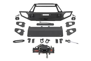 Rough Country Front Winch Bumper | 9500S | Jeep Gladiator JT/Wrangler JK & JL/Wrangler Unlimited 4WD