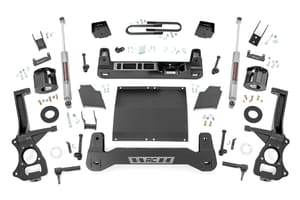 Rough Country 6 Inch Lift Kit | Mono Leaf Rear | Diesel | GMC Sierra 1500 2WD/4WD (19-24)