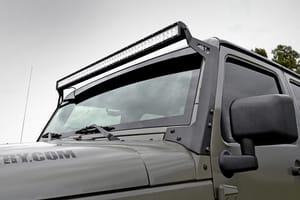 LED Lighting - LED Light Mounts | Upper Windshield | 50" | Jeep Wrangler JK/Wrangler Unlimited (07-18)