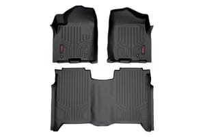 Rough Country Floor Mats | FR & RR | Crew Cab | Nissan Titan 2WD/4WD (2004-2015)