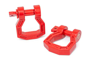Rough Country D-Ring | Forged | Pair | Red