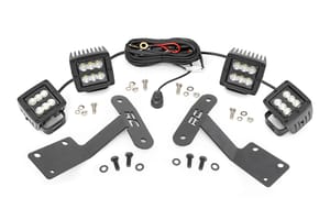 LED Lighting - LED Light Kit | Ditch Mount | Dual 2" Black Pairs | Spot/Flood | Toyota Tundra (14-21)