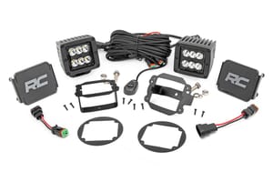 LED Lighting - LED Light Kit | Fog Mount | 2" Black Pair | Jeep Wrangler JK/Wrangler Unlimited (10-18)