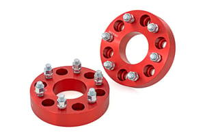 Wheel Accessories - 1.5 Inch Wheel Spacers | 6x5.5 | Red | Chevy/GMC 1500 Truck & SUV