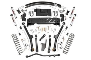 Rough Country 4.5 Inch Lift Kit | Long Arm | RR AAL | NP231 | V2 | Jeep Cherokee XJ (84-01)