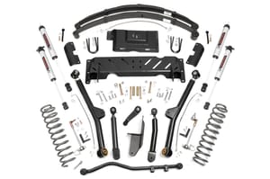 Rough Country 4.5 Inch Lift Kit | Long Arm | RR Leafs | NP242 | V2 | Jeep Cherokee XJ (84-01)