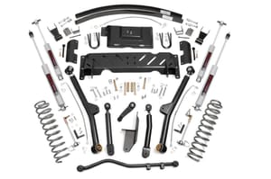Rough Country 4.5 Inch Lift Kit | Long Arm | AAL | NP242 | Jeep Cherokee XJ 4WD (1984-2001)