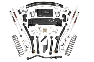 Rough Country 4.5 Inch Lift Kit | Long Arm | AAL | NP242 | M1 | Jeep Cherokee XJ 4WD (84-01)